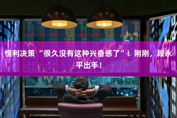 恒利决策 “很久没有这种兴奋感了”！刚刚，段永平出手！